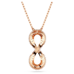 Hyperbola pendant Infinity, White, 18K rose gold finish - Image 5