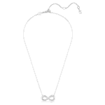 Hyperbola pendant Infinity, White, Rhodium plated - Image 3