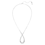 Hyperbola pendant Mixed cuts, Infinity, White, Rhodium plated - Image 3