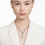 Idyllia Lilia Y necklace Butterfly, White, Rhodium plated - Image 2