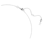Idyllia necklace Mixed cuts, Snowflake, White, Rhodium plated - Image 4