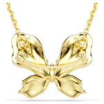 Idyllia pendant and brooch Mixed cuts, Pavé, Butterfly, Multicoloured, 18K gold finish - Image 5