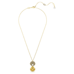 Idyllia pendant Crystal pearl, Shell, White, 18K gold finish - Image 4