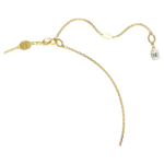 Idyllia pendant Crystal pearls, Seahorse, White, 18K gold finish - Image 4