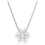 Idyllia pendant Mixed cuts, Snowflake, White, Rhodium plated - Image 6
