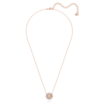 Idyllia pendant Mixed cuts, Sun, Pink, 18K rose gold finish - Image 3