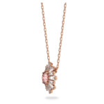 Idyllia pendant Mixed cuts, Sun, Pink, 18K rose gold finish - Image 4