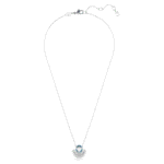 Idyllia pendant Shell, Blue, Rhodium plated - Image 3
