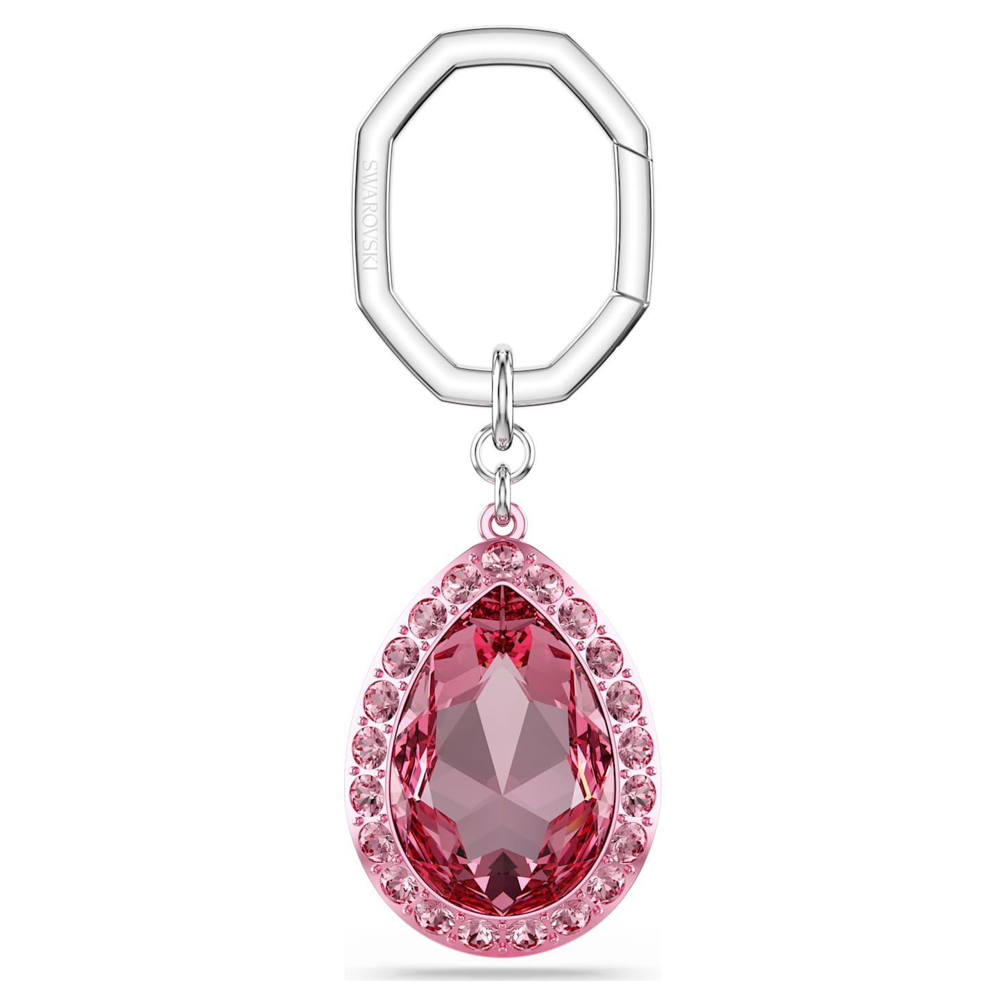 Key ring Pear cut, Pink