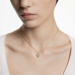 Latisha pendant Flower, Pink, 18K rose gold finish - Image 2