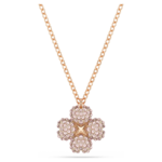 Latisha pendant Flower, Pink, 18K rose gold finish