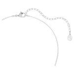 Lifelong pendant Pavé, Bow, White, Rhodium plated - Image 5