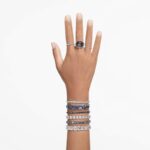 Lucent cocktail ring Grey, Rhodium plated - Image 6