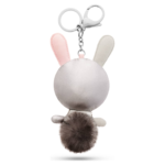 Mathilde bag charm Rabbit, Grey, Stainless steel - Image 2