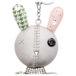 Mathilde bag charm Rabbit, Grey, Stainless steel - Image 3