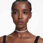 Matrix choker Round cut, White, Rhodium plated - Image 2