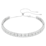 Matrix choker Round cut, White, Rhodium plated - Image 7