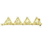 Matrix extender Triangle cut, Yellow, 18K gold finish