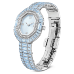 Matrix octagon watch Baguette cut, Metal bracelet, Blue, Stainless steel - Image 3