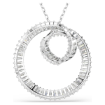 Matrix pendant Baguette cut, White, Rhodium plated - Image 6