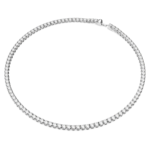 Matrix Tennis set Round cut, White, Rhodium plated - Image 3