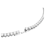Matrix Tennis set Round cut, White, Rhodium plated - Image 4