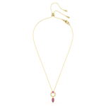 Mesmera pendant Mixed cuts, Red, 18K gold finish - Image 3