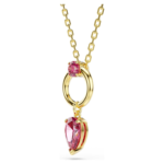 Mesmera pendant Mixed cuts, Red, 18K gold finish - Image 4