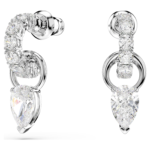 Mesmera set Pear cut, Round cut, White, Rhodium plated - Image 7