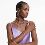 Millenia choker Octagon cut, Purple, 18K gold finish - Image 6