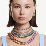 Millenia choker Octagon cut, Purple, 18K gold finish - Image 7