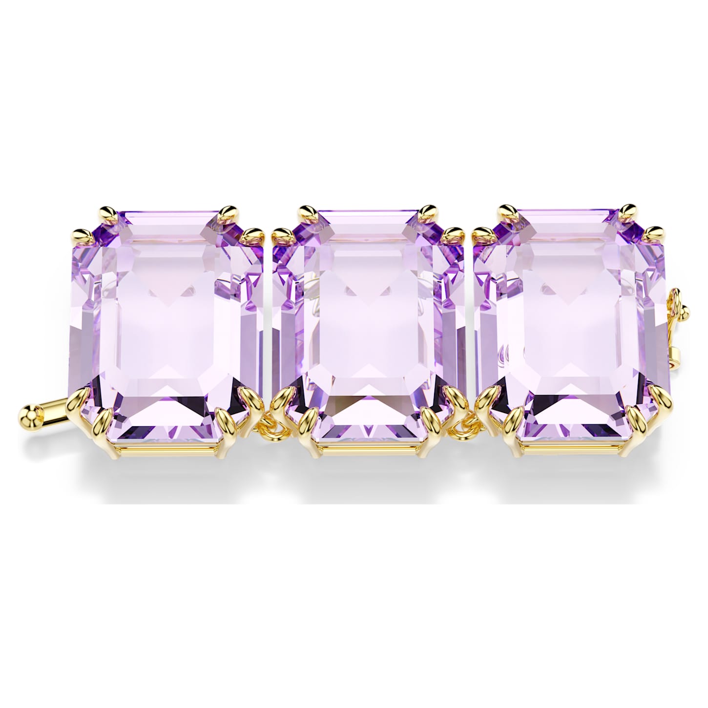 Millenia extender Octagon cut, Purple, 18K gold finish