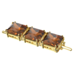 Millenia extender Square cut, Brown, 18K gold finish - Image 2
