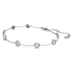 Octagon bracelet Lab-grown diamonds 0.8 ct tw, Round shape, Sterling silver - Image 3