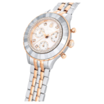 Octea chrono watch Swiss Made, Metal bracelet, Rose gold tone, Mixed metal finish - Image 5