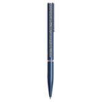 Shimmer ballpoint pen Blue, Blue lacquered, chrome plated - Image 2