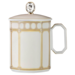 Signum mug with lid Porcelain, Beige