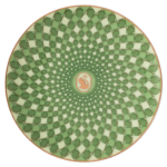 Signum plate Porcelain, Small, Green