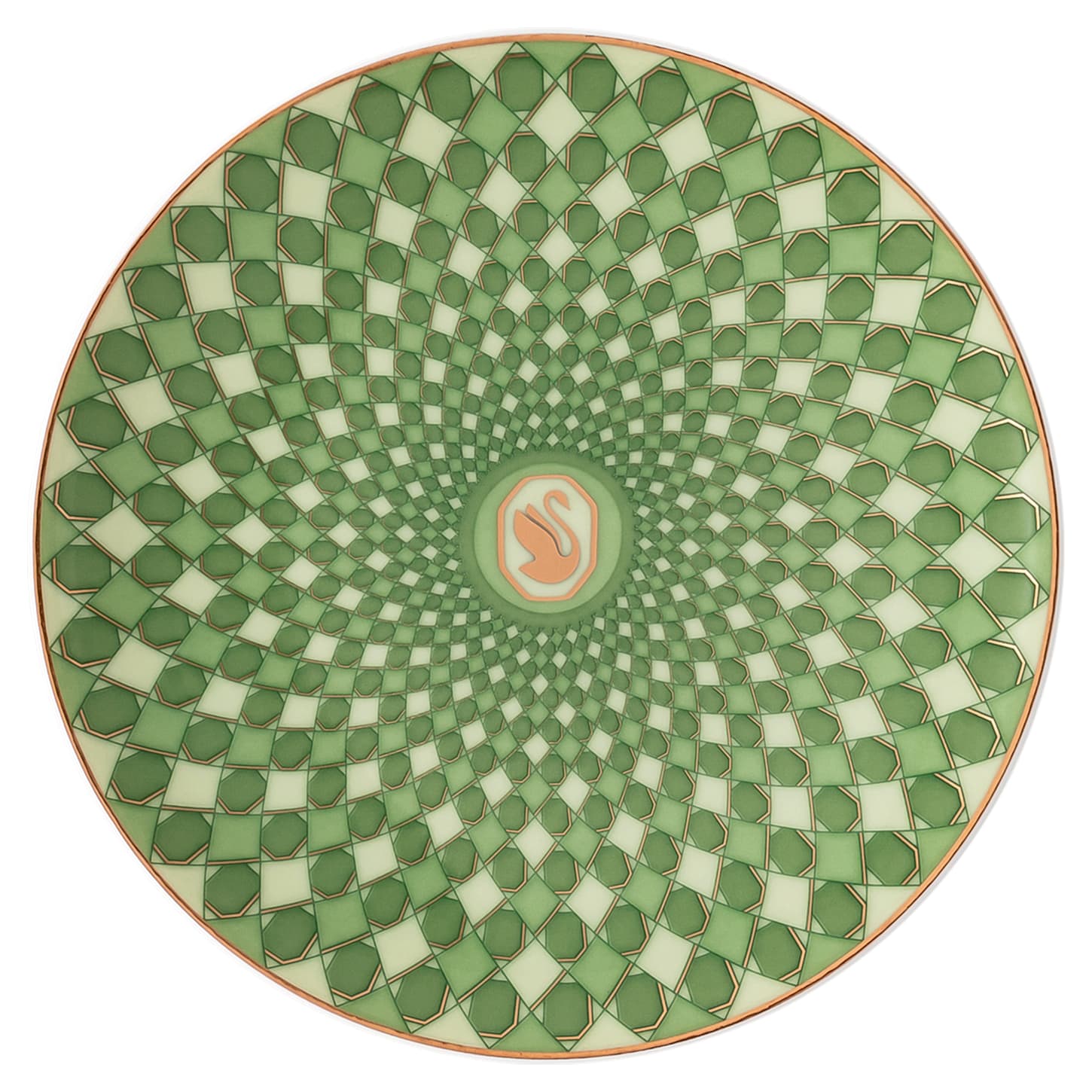 Signum plate Porcelain, Small, Green