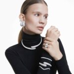 Sublima cocktail ring Round cut, White, Rhodium plated - Image 6