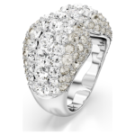 Sublima cocktail ring Round cut, White, Rhodium plated - Image 3