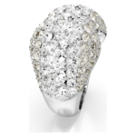 Sublima cocktail ring Round cut, White, Rhodium plated - Image 4
