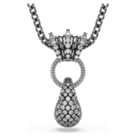 Sublima pendant Mixed cuts, White, Ruthenium plated - Image 8