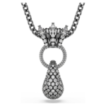 Sublima pendant Mixed cuts, White, Ruthenium plated