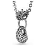 Sublima pendant Mixed cuts, White, Ruthenium plated - Image 4
