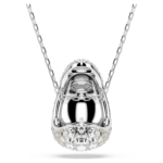 Sublima pendant Round cut, White, Rhodium plated - Image 5