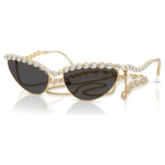 Sunglasses Cat-eye shape, Chain, Grey