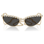 Sunglasses Cat-eye shape, Chain, Grey - Image 3