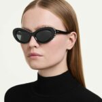 Sunglasses Cat-Eye shape, SK6061U, Black - Image 2