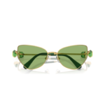 Sunglasses Cat-Eye shape, SK7003, Green - Image 4